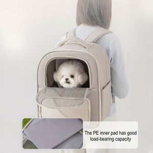 Luxury Solid Custom Designer Bag Logo-Lightweight Durable Eco-Friendly Large Size Portable 15kg Dogs <b>Cats</b> Travel Pet <b>Backpack</b> - Product Image 4