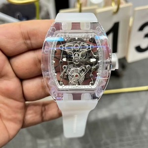 Sapphire Crystal Barrel-shaped Luxury Sports Water-resistant Tourbillon <b>Automatic</b> Mechanical Watch for Both Men and Women - Product Image 2