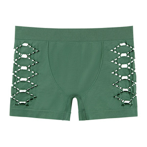 Của Phụ Nữ Cộng Với Kích Thước Giữa Eo Thể Thao Và Thể Dục Quần Short Thoải Mái Thoáng Khí Liền Mạch Lưới Phụ Nữ Đồ Lót Với Mô Hình Rắn - Product Image 3