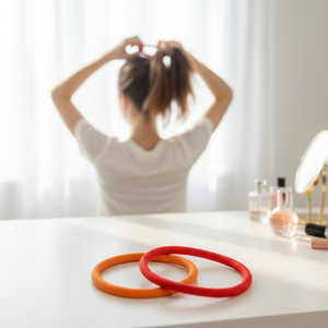 โบว์ผูกผมสำเร็จรูป Gordon Eco Friendly ทำจากริบบิ้นโพลีเอสเตอร์แบบ Grosgrain พร้อมห่วงยางยืด สำหรับวัยรุ่น สาวๆ และผู้หญิง ใช้ตกแต่งผม - Product Image 3