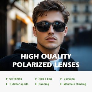Occhiali da sole sportivi polarizzati da uomo, leggeri, con protezione UV, montatura completa, per pesca, guida, ciclismo, golf e uso all'aperto - Product Image 2