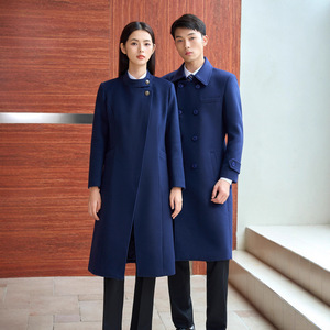 Women's And Men's Woolen Coat Winter Uniform For Hotel Reception Long Sleeve With Label And Tags - Product Image 4