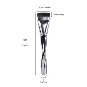 Brocha de maquillaje de cabeza plana al por mayor con etiquetado, para usar con brocha de afeitar, no para aplicar base, polvo ni corrector facial - Product Image 2