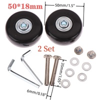 4018mm 5018mm universel bagages roulette réparation valise bagages roues de remplacement avec essieux et roulement à billes