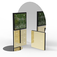Panneau de commande intelligent KNX/EIB 2 Gang 4 touches avec contrôle de température et fonction de scène pour système domotique – Interrupteur intelligent de température