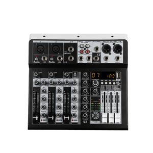 Consola de Mezclas Cableada SIVG de 4 <span class=keywords><strong>Canales</strong></span>, 16 Efectos Digitales, Cancelación de Ruido, Mini Mezclador de DJ para Grabación, Karaoke <span class=keywords><strong>en</strong></span> <span class=keywords><strong>Vivo</strong></span>, <span class=keywords><strong>en</strong></span> Casa - Product Image 1