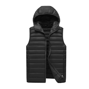 Usine en gros hommes Logo personnalisé <span class=keywords><strong>gilet</strong></span> décontracté à capuche <span class=keywords><strong>sans</strong></span> manches grande veste hommes épaissi chaud <span class=keywords><strong>gilet</strong></span> fermeture éclair <span class=keywords><strong>gilet</strong></span> - Product Image 2