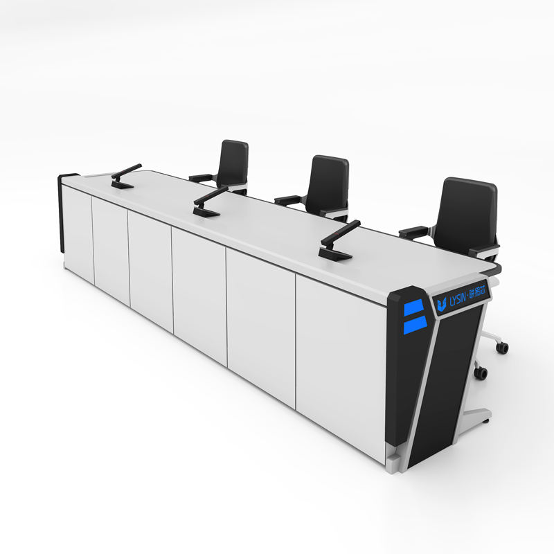 Security Dispatch Desk Modern Steel Security Command Center Console Lysin Dispatch Monitoring ...