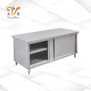 Mesa de trabajo de cocina comercial, banco con ruedas de acero inoxidable 201/304, excelente calidad, gran oferta