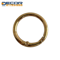 Mousqueton ovale en acier inoxydable robuste pour usage industriel avec finition naturelle - Marque DECOR