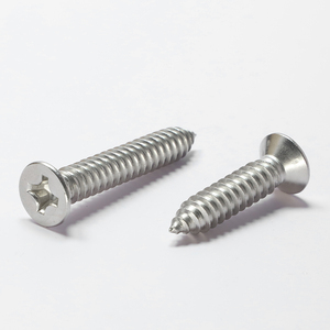 100 piezas/bolsa Tornillo autorroscante de cabeza plana cruzada de acero inoxidable 304 M1 M1.4 M1.7 M2 M2.3 M2.6 M3 M3.5 M4 - Product Image 4