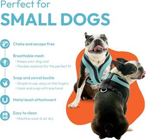 Gooby Comfort X Ein Hunde geschirr <span class=keywords><strong>Flamingo</strong></span> Pink Medium für kleine mittelgroße Hunde Atmungsaktives Netz Stoß dämpfend Easy Snap - Product Image 5