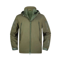 Veste imperméable d'extérieur taille XXL, en polaire chaude pour l'hiver, en tissu peau de requin, imperméable, camouflage, pour la randonnée et l'alpinisme