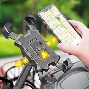 Support de téléphone portable pour guidon de vélo/moto/trottinette en matériau ABS à rotation <span class=keywords><strong>360</strong></span>°, installation facile, compatible avec tous les modèles de <span class=keywords><strong>4</strong></span>,5 à 7 pouces - Product Image 4