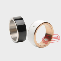 Bague intelligente en acier inoxydable réglable, anneau nfc 13.56mhz personnalisé
