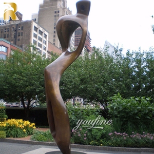 Design contemporain personnalisé jardin extérieur grande statue d'art en métal <span class=keywords><strong>sculpture</strong></span> <span class=keywords><strong>abstraite</strong></span> en bronze - Product Image 6