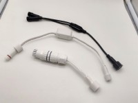 Kit Kabel Ekstensi Konektor Tahan Air IP68 2 in 1 Kabel Pembagi Bentuk Y untuk Strip Lampu RGB Luar Ruangan Govee DIY Retrofitting
