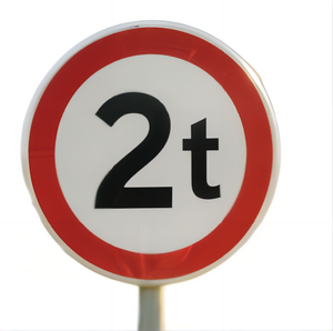 علامات السلامة المرورية المصنوعة من سبيكة معدنية مع لوح إشارات الشوارع المجلفن من موردي الصين الطول والحد الأقصى للسرعة - Product Image 4