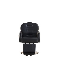 Fauteuil de Barbier Professionnel Inclinable Hydraulique Réglable en Cuir Résistant à l'Usure Robuste pour Salon de Coiffure et Esthétique