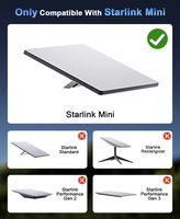 Étui de protection transparent magnétique en métal Starlink Mini, étanche, robuste, résistant à la grêle, pour montage sur toit de camping-car/voiture, aimant puissant