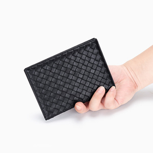 Nuevo Porta Pasaportes de Piel de Oveja Tejida a Mano, Cartera Multifuncional de Cuero Genuino Unisex para el Mercado de la UE y EE. UU. - Product Image 2