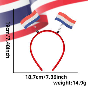 Diademas con Banderas de Estados Unidos, Canadá y México para Fanáticos, Accesorios para Animar, Decoraciones para Fiestas, Bandera Nacional, Semi-manuales - Product Image 6