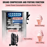 Máquina de Helados Comercial BLG Multisabor, Excelente Durabilidad, Uso sin Problemas, la Mejor Opción para Servicios de Alimentos, Pida Ahora