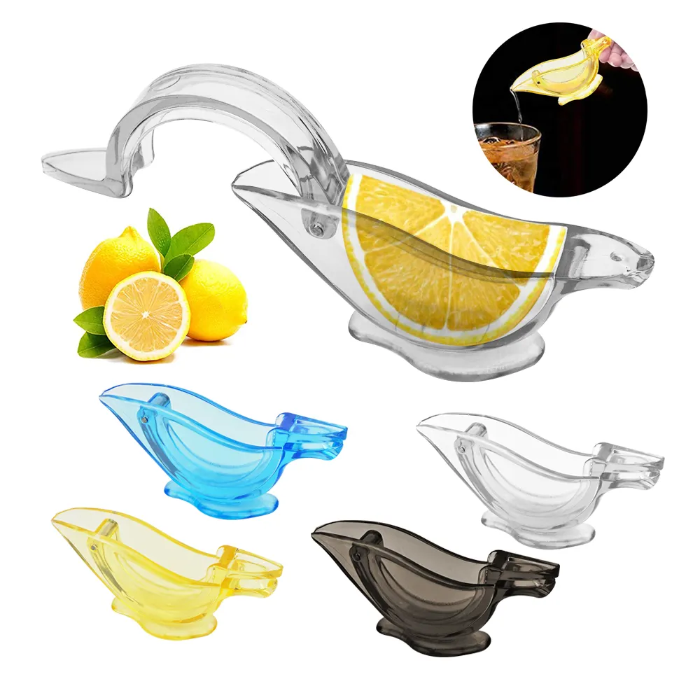 Amazon Hot Selling Manual Fruit Juicer Acrylic Bird Shape Manual Lemon Slice Squeezer