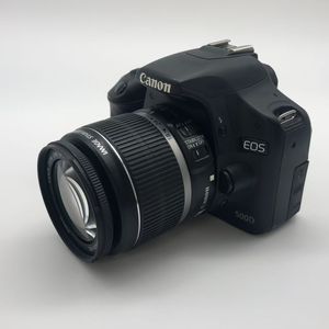 Cámara DSLR <span class=keywords><strong>Canon</strong></span> <span class=keywords><strong>500D</strong></span> usada con lente de 18-55 mm, cámara con soporte de video 1080p, cámara digital usada ligera de aproximadamente 675 g - Product Image 1