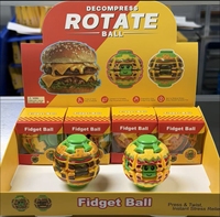 Hamburger Magic Bean Cube Fidget Spinner 2-en-1 Jouet Puzzle Anti-stress