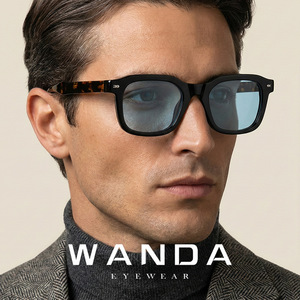 Wanda <b>Square</b> Full Rim Sunglasses <b>Mirror</b> Lenses UV400 Men Casual Style - Product Image 2