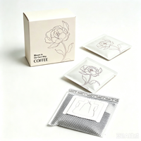 Sachets de café filtre jetables personnalisés imprimés, qualité alimentaire, 10g, petits sachets portables pour boîte de café filtre