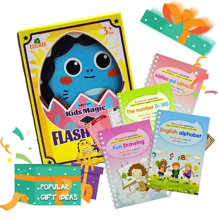 Dino Shaped Baby 149Pcs Vocabulaire musical Cartes flash parlantes Jouets d'apprentissage pour apprendre les couleurs