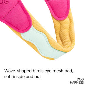 Arnés para Perro Pequeño con Forma de Silla de Montar, Sin Tirones, con Malla Transpirable, Nuevo Arnés Acolchado Suave y Colorido para Cachorros con Anillo en D - Product Image 3