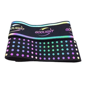 Ban đêm chạy bánh phản quang mắt cá chân ban nhạc có thể điều chỉnh phản xạ dây đeo cổ tay khả năng phục hồi phản xạ armband - Product Image 1