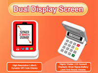 Generador de código Qr de 3,5 pulgadas Terminal de pago de código Qr dinámico Pantalla de código Qr dinámico con caja de sonido de altavoz de voz Z30