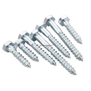 Tornillos para Madera DIN 571, Acero al Carbono, Tornillos Autorroscantes, Tornillos para Madera con Cabeza Hexagonal Galvanizada - Product Image 1