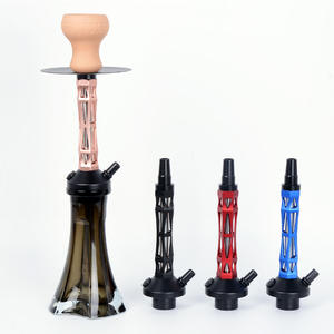 Caldo piccolo narghilè portatile di lusso Shisha Set in alluminio narghilè con tubo in silicone per fumo sapore Bongings - Product Image 1