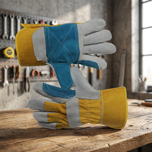 Guantes de Seguridad hasta la Muñeca, Estilo Sencillo, Transpirables, de Cuero, con Detección Táctil, para Uso en Exteriores, Invierno - Product Image 2