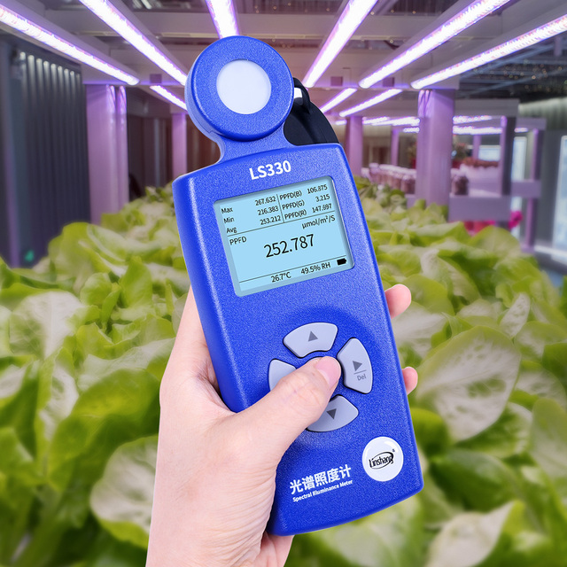 Advanced Digital Lux Meter LS330 1000000LX CCT UVI Spectral PPFD Light Meter Lux Meter for Grow Lighting