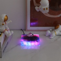 Lámpara de Mesa Levitante UFO con Ajuste de Iluminación por Presión, Levitación Magnética