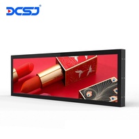 Gerilmiş Bar LCD reklam ekranı otobüs Video duvara monte dijital tabela Totem LCD ekran