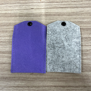 Felt Card Holder Mini Business Card Case Nonwoven Felt Coin Purse Compact Size Below 2 Inch - Product Image 2