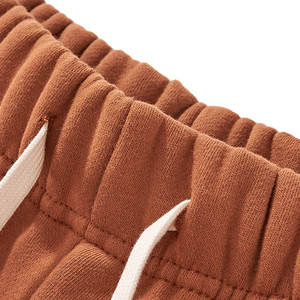 กางเกงวอร์มขายาวทรงตรงสีพื้นแบบลำลองสำหรับทุกเพศ ผ้าฟลีซหนานุ่ม 350 กรัม ปักโลโก้แบบส่วนตัวได้ - Product Image 4