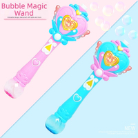 1. Baguette Magique Papillon à Bulles Automatique Électrique avec Lumière LED et Musique, Jouet Portable pour Filles et Enfants
