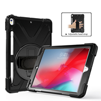 Étui de tablette à béquille porte-crayon, pour iPad Air 3 2019, Pro 10.5 et 2017, housse robuste anti-choc, armure hybride