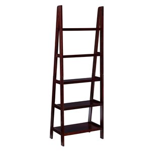 Modern 5 Tier Ladder Bookshelf for Office & Living Room with Metal Frame and Wooden Shelings Storage Rack for Home Decor - Product Image 6