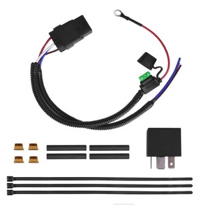 Harnais <span class=keywords><strong>de</strong></span> clignotant pour moto, VTT, moto <span class=keywords><strong>de</strong></span> plage Kawasaki, matériaux cuivre/PVC pour klaxon et phare - Product Image 4