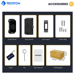 Tediton Muebles Bloqueado Zapatero Gabinete Invisible Digital RFID Tarjeta de <span class=keywords><strong>tarifa</strong></span> Desbloqueo Gabinete Cerradura Locker Lock - Product Image 6