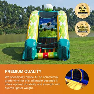 Jeu de baseball gonflable commercial avec souffleur, en PVC vinyle, multi-cibles, pour intérieur et extérieur, idéal pour la location – Vente directe usine - Product Image 3